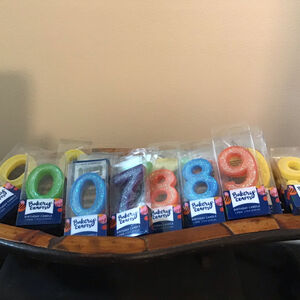 Lot of 27 Bakery Crafters Glitter Candles Assorted